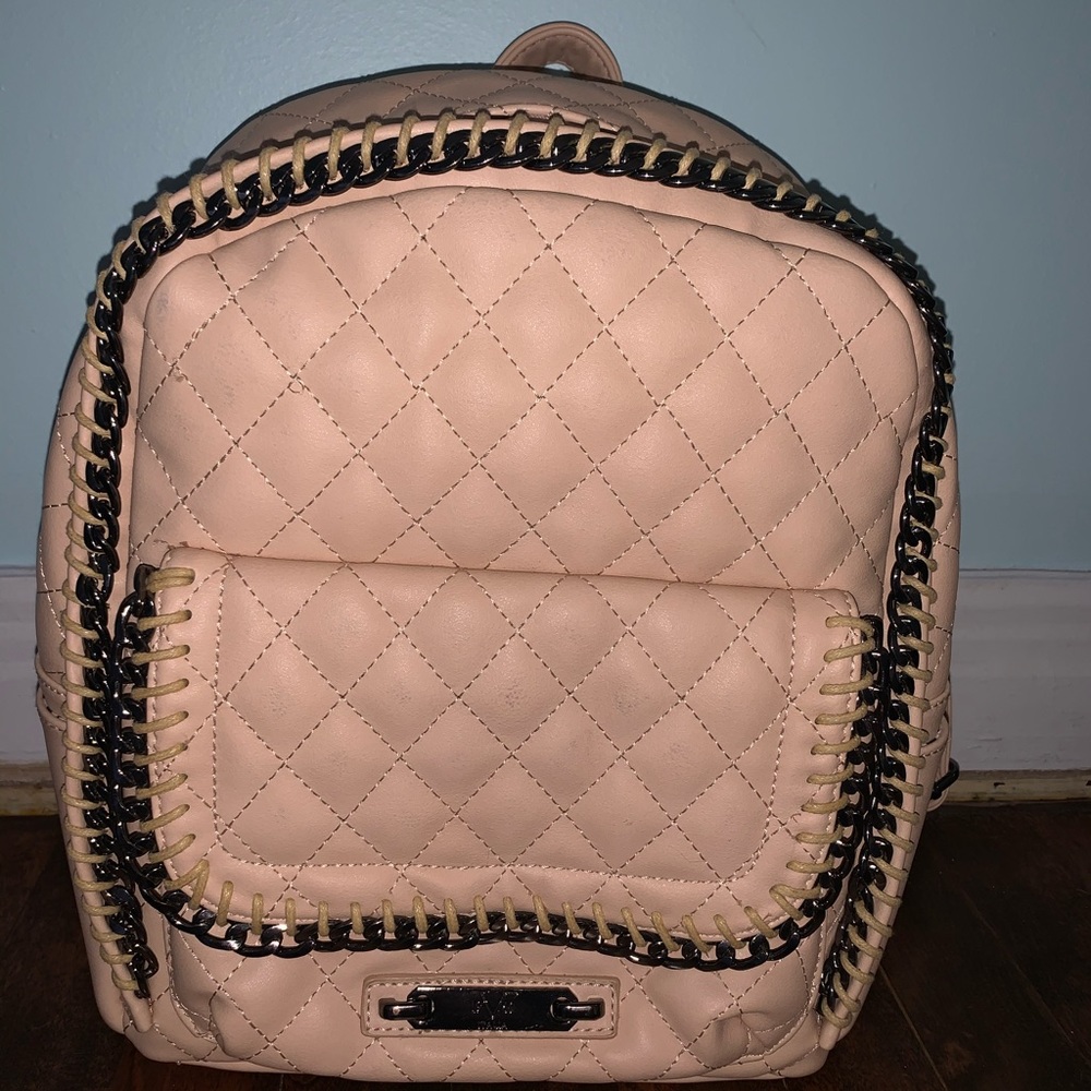 Versace 19 69 quilted Camila Nude backpack